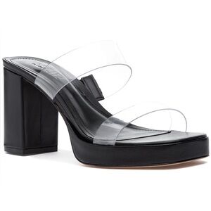 SCHUTZ Ariella Platform Sandal in Black, size 7